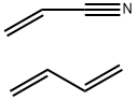 아크릴로나이트릴, 1,3-부타디엔, 1-시아노-1-메틸-4-옥소-4-((2-(1-피페라지닐)에틸)아미노)뷰틸-종료 된 구조식 이미지