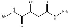 Butanedioic acid, 2-mercapto-, 1,4-dihydrazide Structure