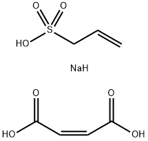 2-Butenedioic acid (2Z)-, polymer with sodium 2-propene-1-sulfonate Structure