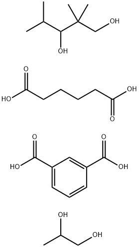1,3-Benzenedicarboxylic acid, polymer with hexanedioic acid, 1,2-propanediol and 2,2,4-trimethyl-1,3-pentanediol 구조식 이미지