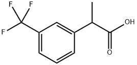 2-(3-trifluoromethylphenyl)propionic acid Structure