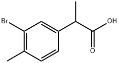 Benzeneacetic acid, 3-bromo-α,4-dimethyl- 구조식 이미지