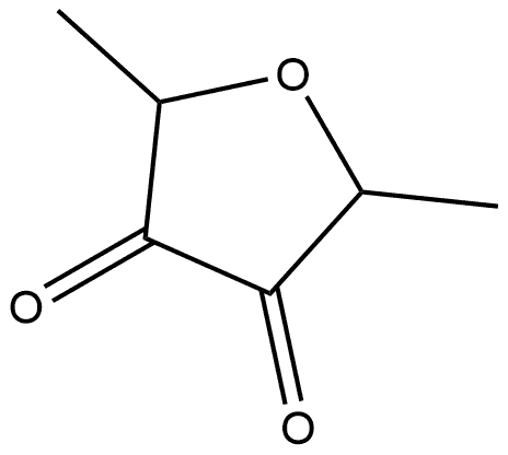 3,4-Hexodiulose, 2,5-anhydro-1,6-dideoxy- Structure