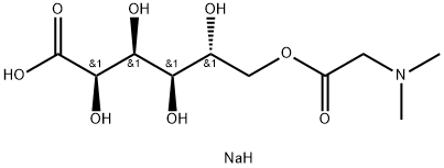 D-Gluconic acid, 6-ester with N,N-dimethylglycine, monosodium salt (9CI) Structure