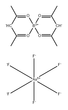 bis(pentane-2,4-dionato-O,O')boron(1+) hexafluoroarsenate(1-) 구조식 이미지