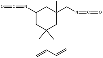 시클로헥산,5-이소시아네이토-1-(이소시아네이토메틸)-1,3,3-트리메틸-,히드록시말단폴리부타디엔중합체 구조식 이미지
