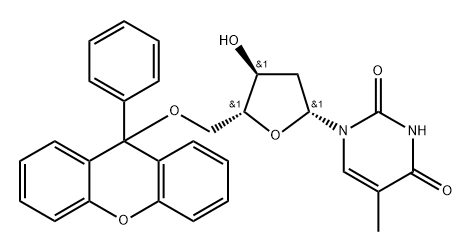 5-O-PIXYL-2-DEOXY-THYMIDINE Structure