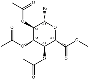 β-D-Glucopyranuronic acid, 1-bromo-1-deoxy-, methyl ester, 2,3,4-triacetate 구조식 이미지