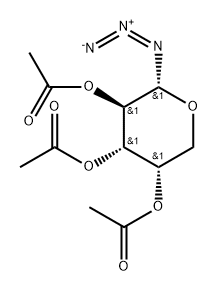 L-β-(2,3,4-triaceto-arabinopyranosyl) azide Structure