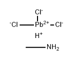 Plumbate(1-), trichloro-, hydrogen, compd. with methanamine (1:1:1) Structure