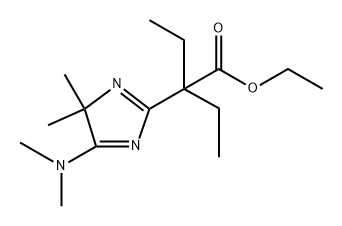 5-(Dimethylamino)-α,α-diethyl-4,4-dimethyl-4H-imidazole-2-acetic acid ethyl ester 구조식 이미지