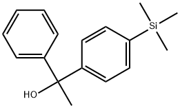 α-Methyl-α-phenyl-4-(trimethylsilyl)benzenemethanol 구조식 이미지