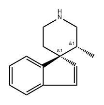 (1R,3'R)-3'-Methylspiro[1H-indene-1,4'-piperidine Structure