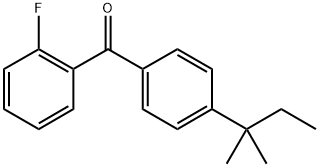 4-(1,1-Dimethylpropyl)phenyl](2-fluorophenyl)methanone Structure