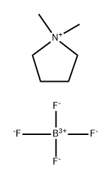Pyrrolidinium, 1,1-dimethyl-, tetrafluoroborate Structure