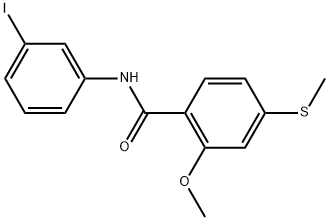 N-(3-Iodophenyl)-2-methoxy-4-(methylthio)benzamide Structure