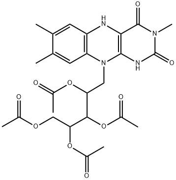 N(3)-메틸테트라아세틸리보플라빈 구조식 이미지