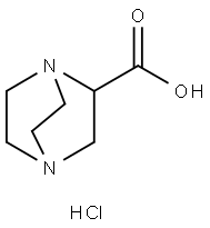 1,4-Diazabicyclo[2.2.2]octane-2-carboxylic acid dihydrochloride 구조식 이미지