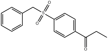 1-[4-[(Phenylmethyl)sulfonyl]phenyl]-1-propanone Structure