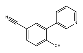 4-Hydroxy-3-(pyridin-3-yl)benzonitrile Structure