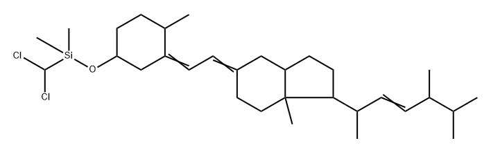(5Z,7E,22E)-3β-[(Dichloromethyl)dimethylsiloxy]-9,10-secoergosta-5,7,22-triene 구조식 이미지