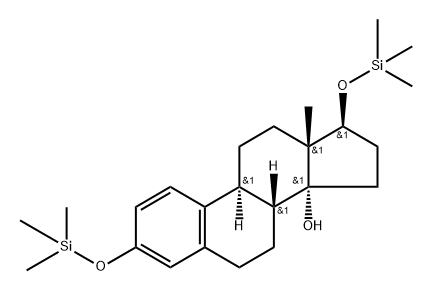 3,17β-Bis(trimethylsiloxy)-1,3,5(10)-estratrien-14-ol 구조식 이미지