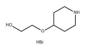 Ethanol, 2-(4-piperidinyloxy)-, hydrobromide (1:1) Structure