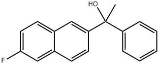 6-Fluoro-α-methyl-α-phenyl-2-naphthalenemethanol Structure