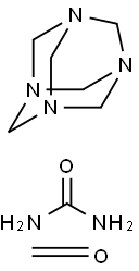 요소,포름알데히드및​​1,3,5,7-테트라아자트리시클로3.3.1.13,7데칸,부틸화중합체 구조식 이미지