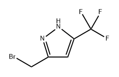 3-(bromomethyl)-5-(trifluoromethyl)-1H-pyrazole Structure