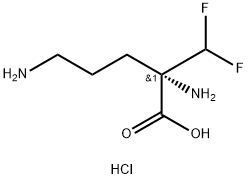 L-Eflornithine monohydrochloride 구조식 이미지