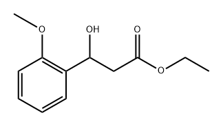 Benzenepropanoic acid, β-hydroxy-2-methoxy-, ethyl ester 구조식 이미지