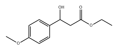 Ethyl 3-hydroxy-3-(4-methoxyphenyl)propanoate Structure