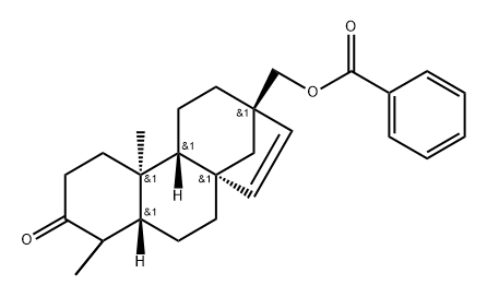 17-Norkaur-15-en-3-one, 13-[(benzoyloxy)methyl]-, (8β,13β)- (9CI) Structure