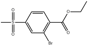 Ethyl 2-bromo-4-(methylsulfonyl)benzoate 구조식 이미지