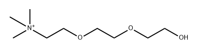 Ethanaminium, 2-[2-(2-hydroxyethoxy)ethoxy]-N,N,N-trimethyl- Structure