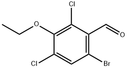 6-Bromo-2,4-dichloro-3-ethoxybenzaldehyde Structure