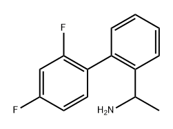 [1,1'-Biphenyl]-2-methanamine, 2',4'-difluoro-α-methyl- Structure