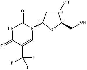 Uracil, 1-(2-deoxy-α-D-erythro-pentofuranosyl)-5-(trifluoromethyl)- (7CI,8CI) 구조식 이미지