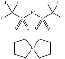 5-Azoniaspiro[4.4]nonane Bis(trifluoromethanesulfonyl)imide Structure