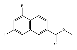 2-Naphthalenecarboxylic acid, 5,7-difluoro-, methyl ester Structure