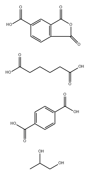 1,4-benzenedicarboxylic acid, polymer with1,3-dihydro-1,3-dioxo-5-isobenzofurancarboxylic acid, hexanedioic acidand 1,2-propanediol Structure