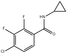 4-chloro-N-cyclopropyl-2,3-difluorobenzamide Structure