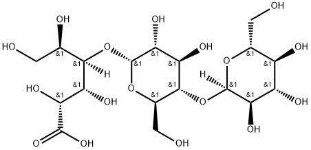 D-Gluconic acid, O-α-D-glucopyranosyl-(1→4)-O-α-D-glucopyranosyl-(1→4)- 구조식 이미지