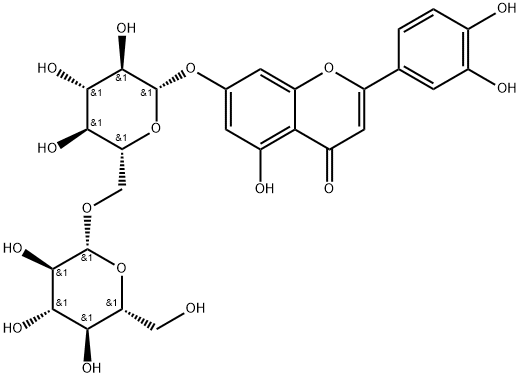 luteolin-7-O-gentiobiside Structure