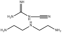 구아니딘,시아노-,N-(2-아미노에틸)-1,2-에탄디아민중합체,염산염 구조식 이미지