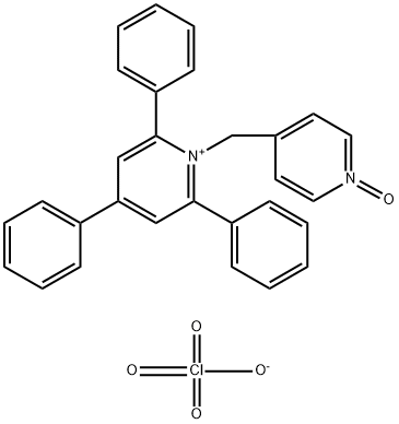 4-[(2,4,6-Triphenylpyridin-1-ium-1-yl)methyl]pyridin-1-ium-1-olate perchlorate 구조식 이미지