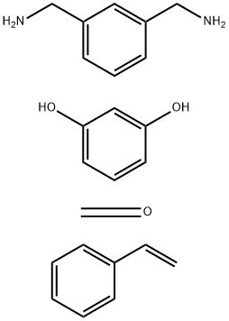 Formaldehyde, telomer with 1,3-benzenedimethanamine, 1,3-benzenediol and ethenylbenzene Structure