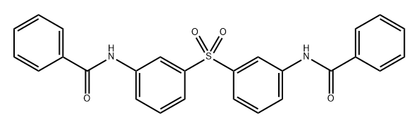 N,N'-(sulfonylbis(3,1-phenylene))dibenzamide 구조식 이미지