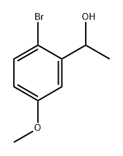 Benzenemethanol, 2-bromo-5-methoxy-α-methyl- 구조식 이미지